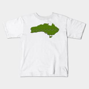 Footsteps across Australia Kids T-Shirt